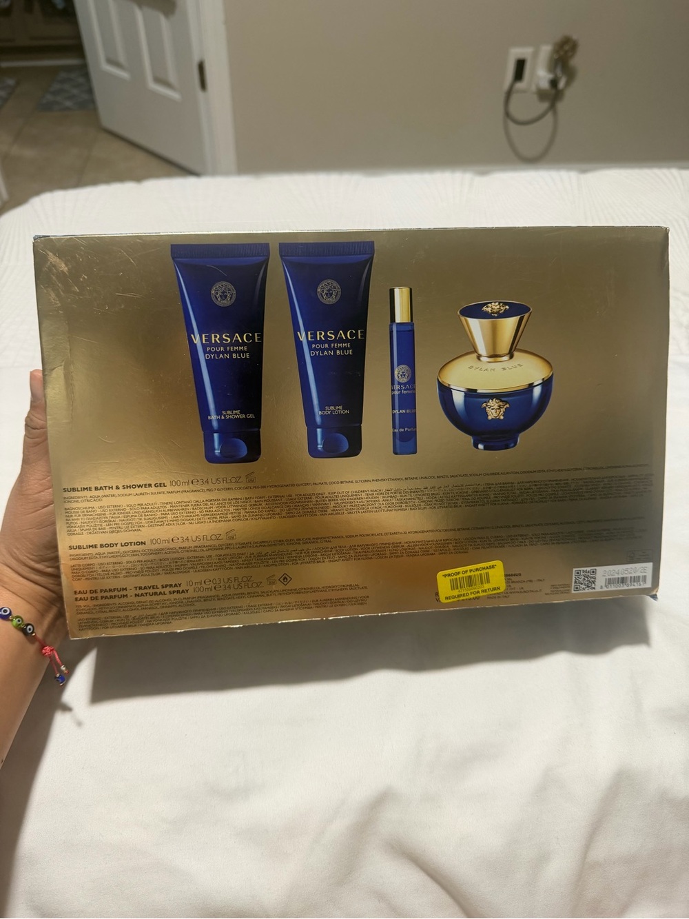 Versace Dylan Blue Gift Set - Blue & Gold